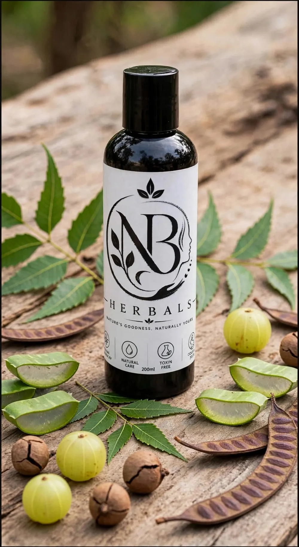 NB Herbals herbal shampoo and hair oil range
